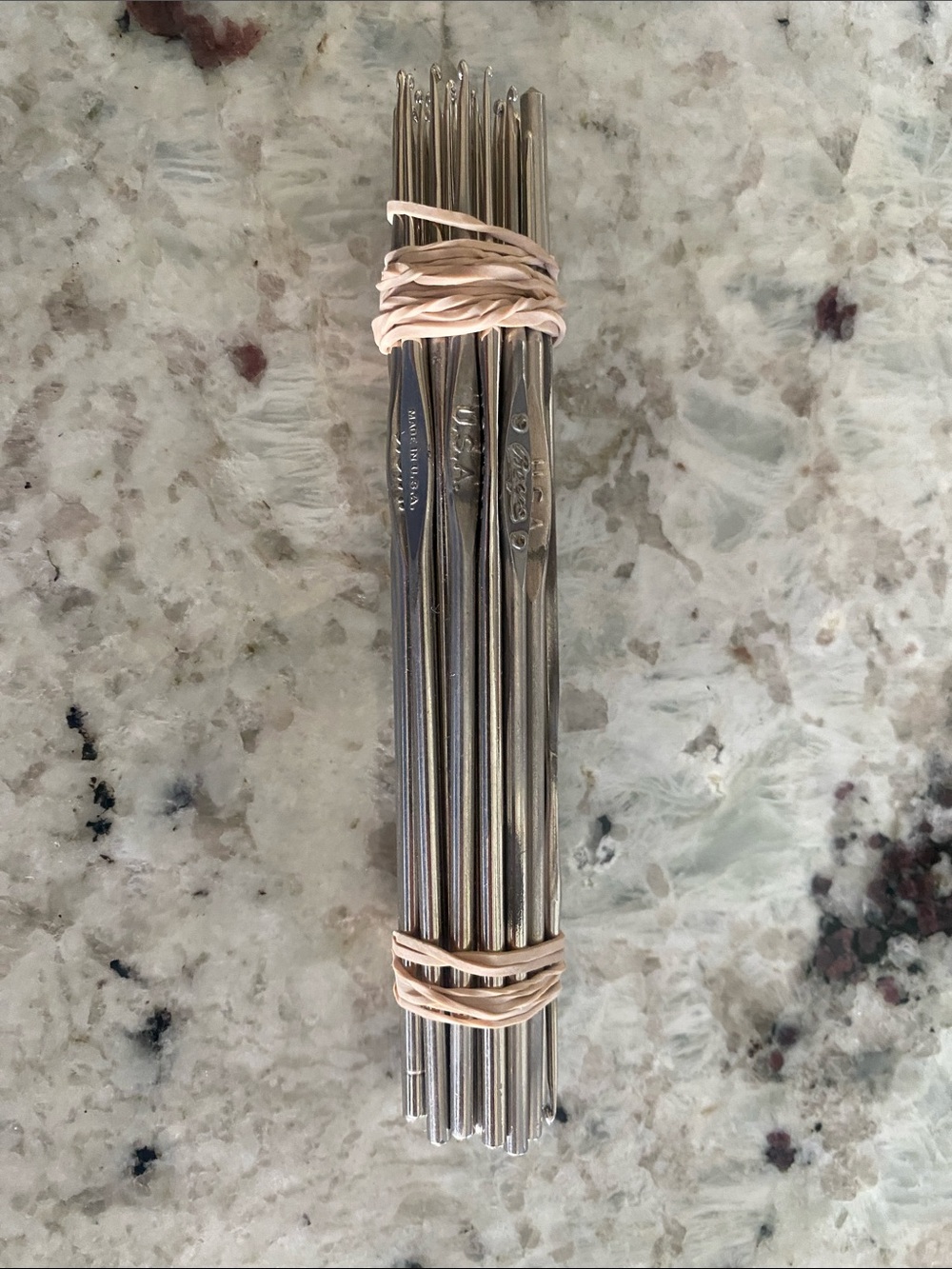 Set of metal Boye crochet hooks